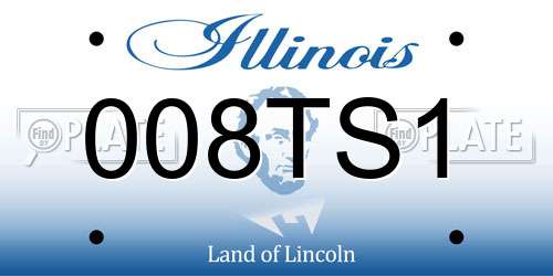 008TS1 Illinois License Plate