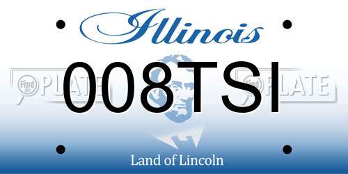 008TSI Illinois License Plate