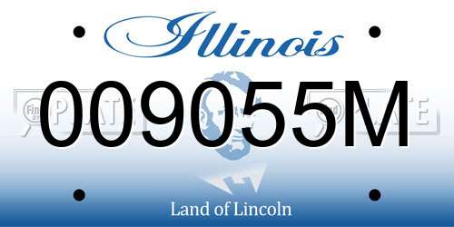 009055M Illinois License Plate