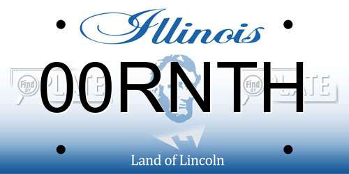 00RNTH Illinois License Plate