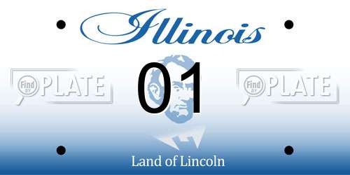 01 Illinois License Plate