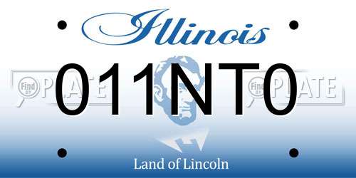 011NT0 Illinois License Plate
