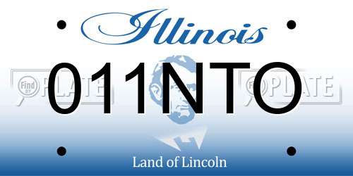 011NTO Illinois License Plate