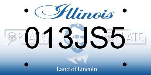 013JS5 Illinois License Plate