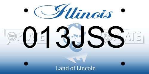 013JSS Illinois License Plate