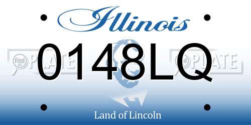 0148LQ Illinois License Plate