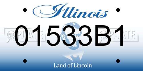 01533B1 Illinois License Plate