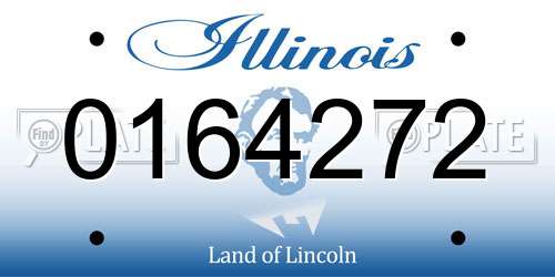 0164272 Illinois License Plate