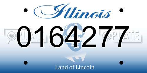 0164277 Illinois License Plate