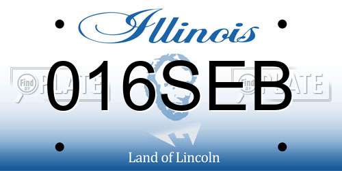016SEB Illinois License Plate