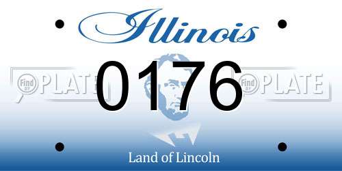 0176 Illinois License Plate