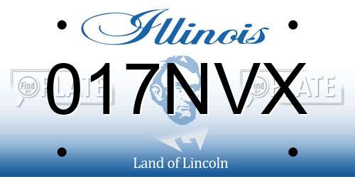 017NVX Illinois License Plate