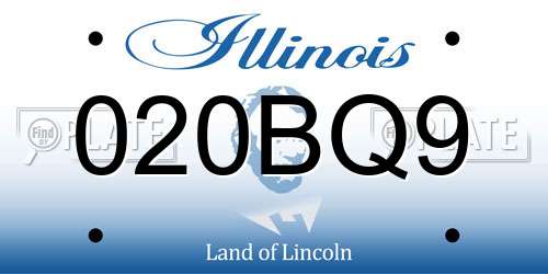 020BQ9 Illinois License Plate