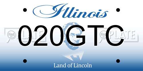 020GTC Illinois License Plate