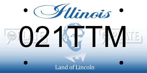 021TTM Illinois License Plate