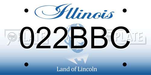 022BBC Illinois License Plate