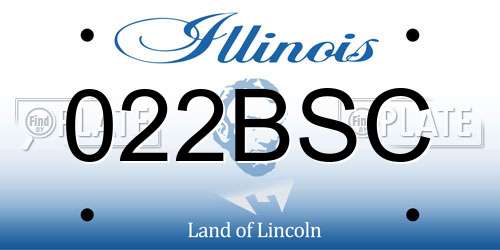 022BSC Illinois License Plate