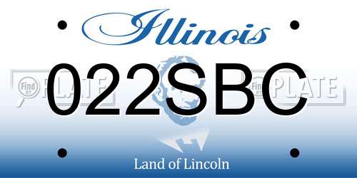 022SBC Illinois License Plate