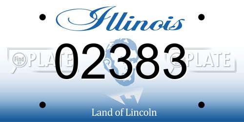 02383 Illinois License Plate