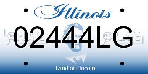 02444LG Illinois License Plate