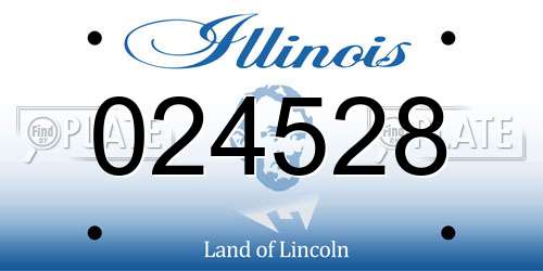 024528 Illinois License Plate