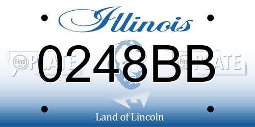 0248BB Illinois License Plate