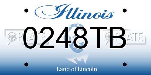 0248TB Illinois License Plate