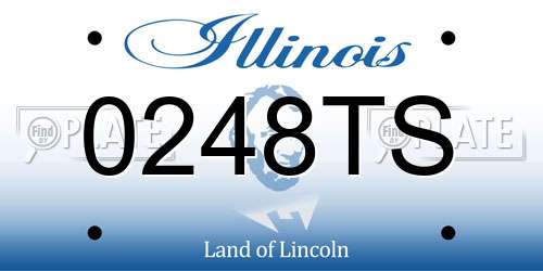 0248TS Illinois License Plate