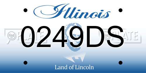 0249DS Illinois License Plate