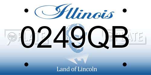 0249QB Illinois License Plate
