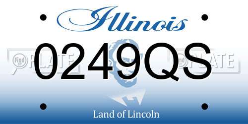 0249QS Illinois License Plate