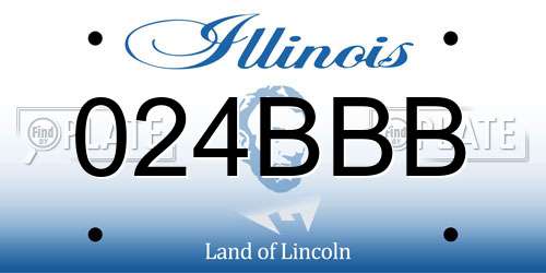 024BBB Illinois License Plate