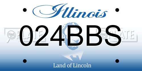 024BBS Illinois License Plate