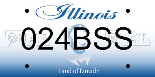024BSS Illinois License Plate