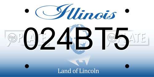 024BT5 Illinois License Plate