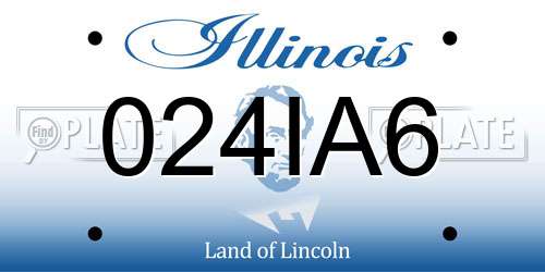 024IA6 Illinois License Plate