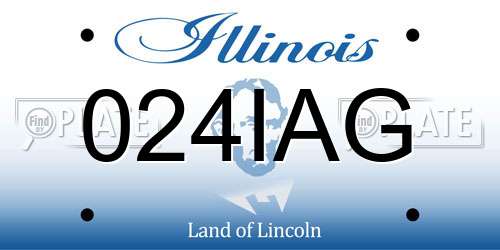024IAG Illinois License Plate