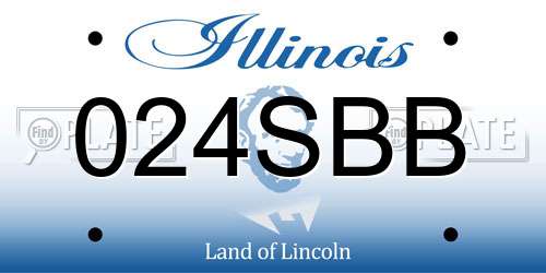 024SBB Illinois License Plate