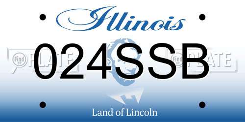 024SSB Illinois License Plate