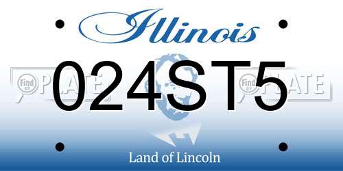 024ST5 Illinois License Plate