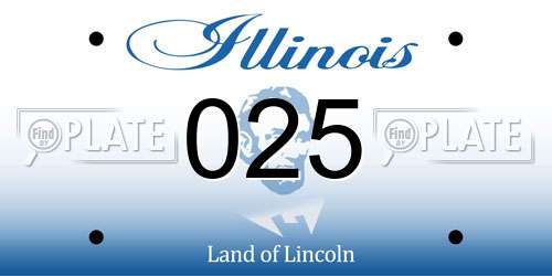 025 Illinois License Plate