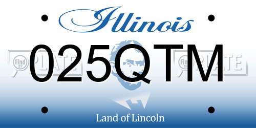 025QTM Illinois License Plate