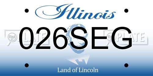 026SEG Illinois License Plate