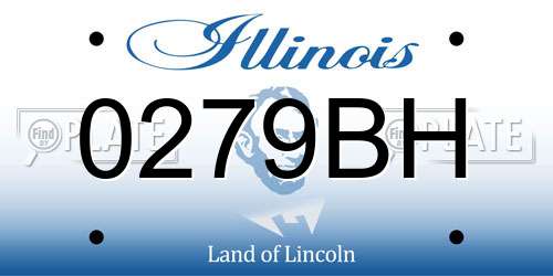 0279BH Illinois License Plate