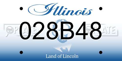 028B48 Illinois License Plate