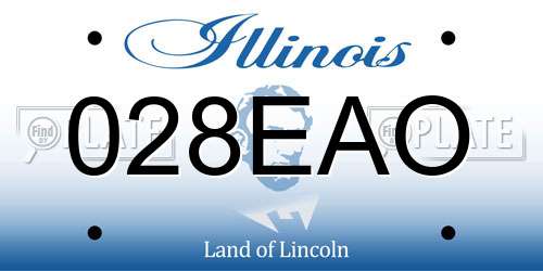 028EAO Illinois License Plate