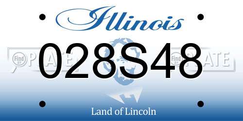 028S48 Illinois License Plate
