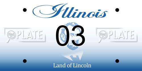 03 Illinois License Plate