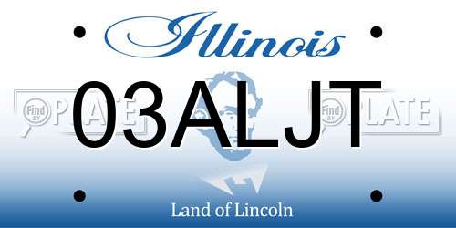 03ALJT Illinois License Plate