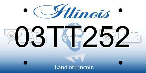 03TT252 Illinois License Plate